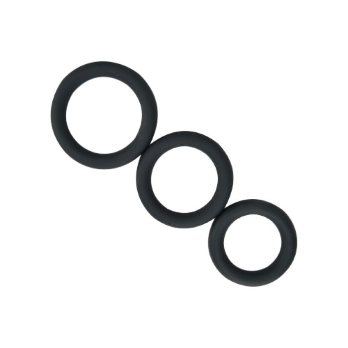 Cock Rings Loving Joy Thick Silicone 3 Pack Gris Cock Rings Loving Joy Thick Silicone 3 Pack Gris