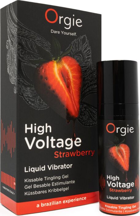 Stimulating Gel Orgie High Voltage - Strawberry Flavour Stimulating Gel Orgie High Voltage - Strawberry Flavour