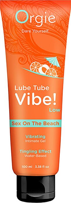 Kissable Intimate Gel Orgie LUBE TUBE VIBE with Vibration Kissable Intimate Gel Orgie LUBE TUBE VIBE with Vibration