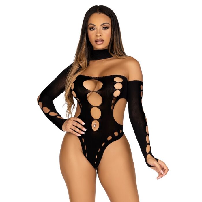 Bodysuit Leg Avenue Cut Out Thong Back for Sensual Appeal Bodysuit Leg Avenue Cut Out Thong Back for Sensual Appeal