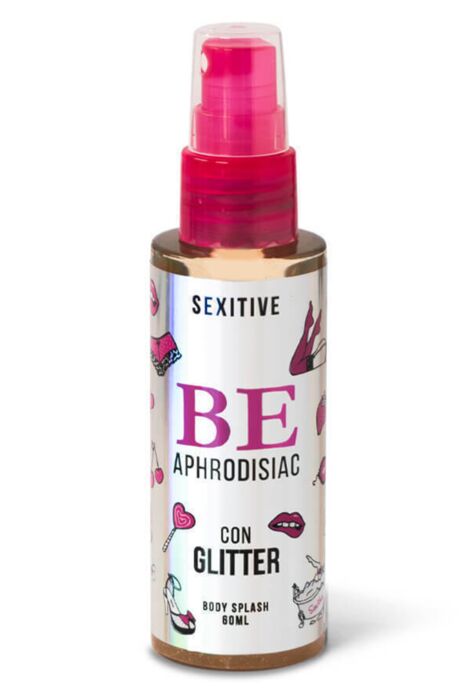 Body Mist SEXITIVE Be Body Splash with Glitter Body Mist SEXITIVE Be Body Splash with Glitter