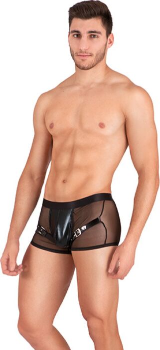 Men's Boxer S Pleasures Black with Teasing Design Men's Boxer S Pleasures Black with Teasing Design
