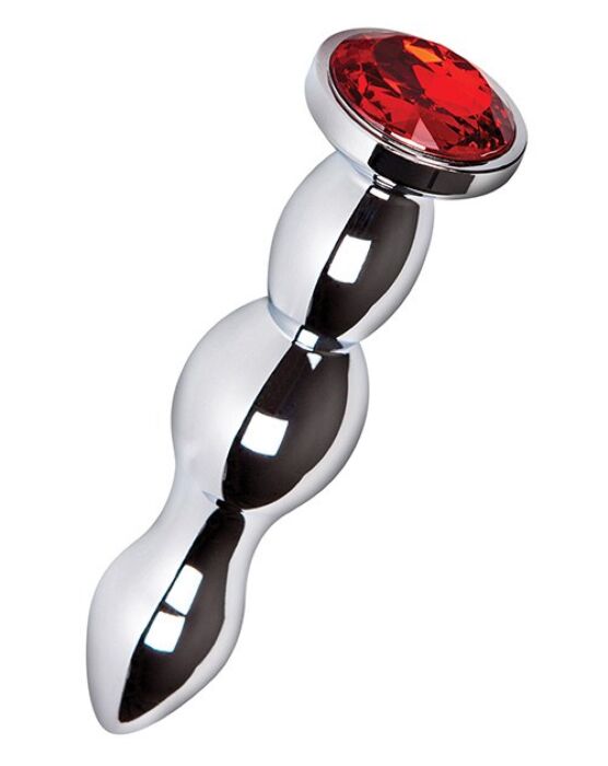 Metal Plug S Pleasures Metal BOA with Glamorous Red Detail