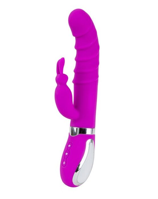 Vibrator S Pleasures Realistic Lila Dual Motor Rabbit Vibrator S Pleasures Realistic Lila Dual Motor Rabbit