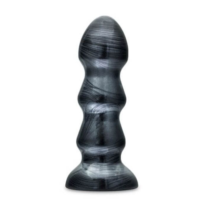 Butt Plug Blush Novelties Jet Black Jack Large Ribbed Butt Plug Blush Novelties Jet Black Jack Large Ribbed