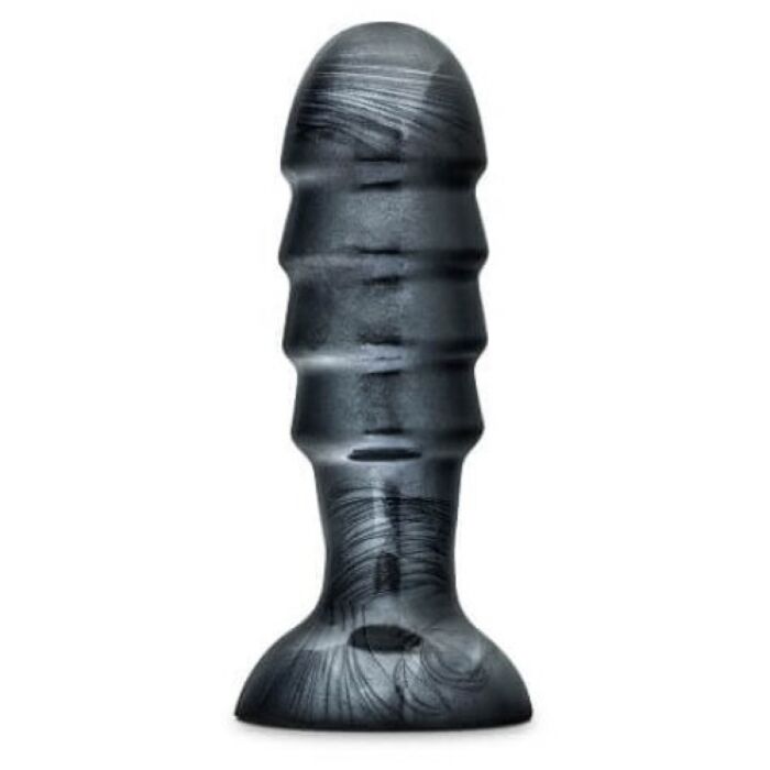 Blush Novelties Jet Bruiser Large Ridged Butt Plug 7.5 Inches