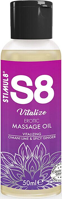STIMUL8 S8 Vitalize Lime Massage Oil 50ml