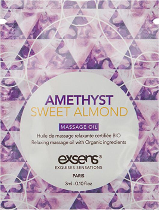 Exsens Amethyst Sweet Almond Massage Oil 3ml Exsens Amethyst Sweet Almond Massage Oil 3ml