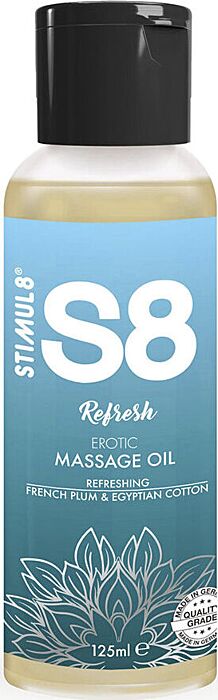 STIMUL8 S8 Refresh Cotton Massage Oil 125ml