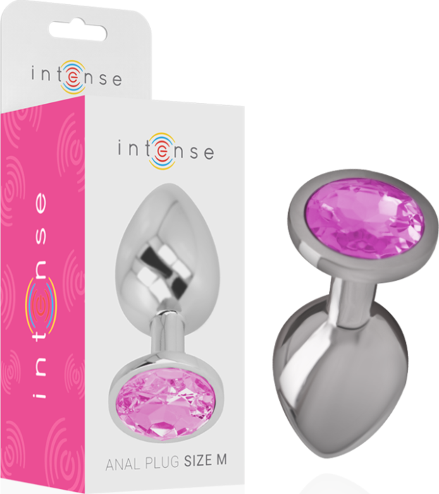 Rose Alumina - Metal Anal Plug with Crystal