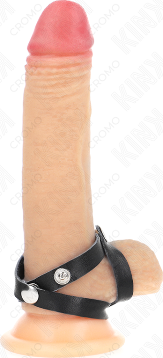 Penis Ring KINK Leather Pressure Closure Penis Ring KINK Leather Pressure Closure