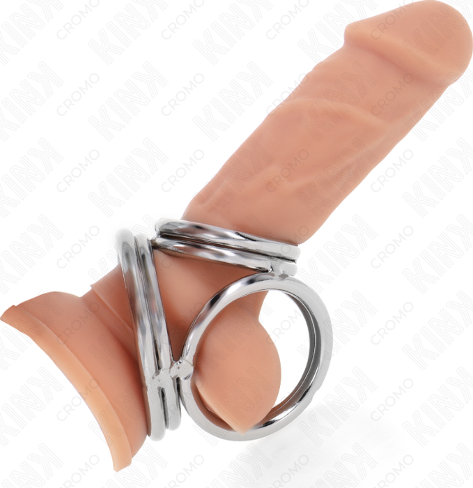 Penis Ring KINK Ring Power Model 1 - Triple Metal