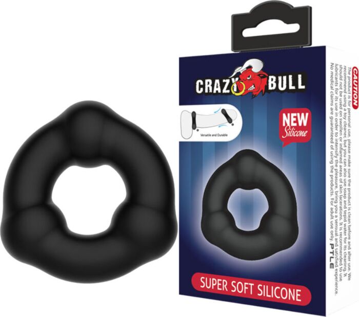 Silicone Ring Crazy Bull with Nodules for Male Intimacy