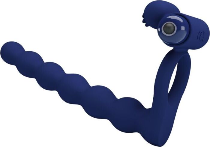 Vibrator Pretty Love Ajmal Blue Ring with Plug