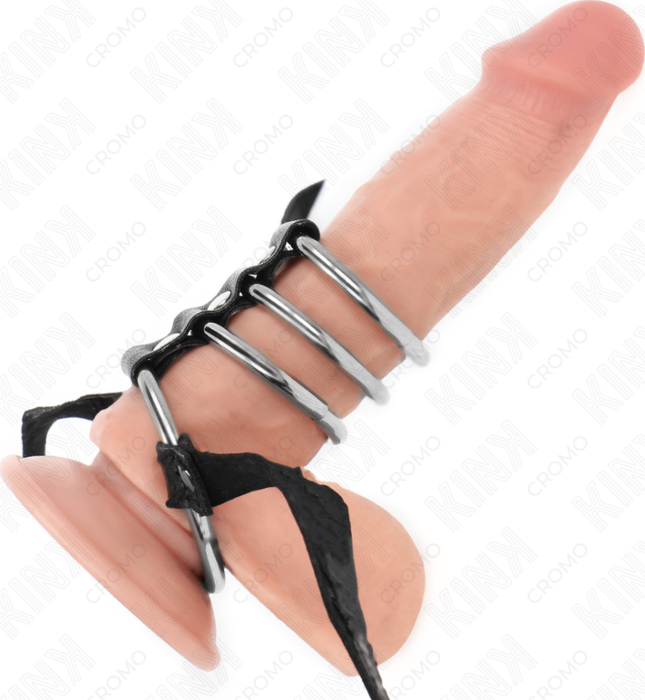 Metal Penis Ring KINK 4 Connected 3.8cm-5cm