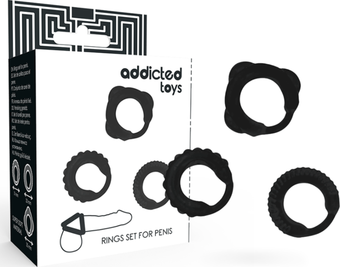 Penis Rings Set Addicted Toys | Enhance Firmness
