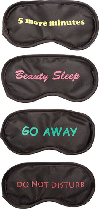 Assorted Phrase Eye Mask by Juegos - Broma - Libros