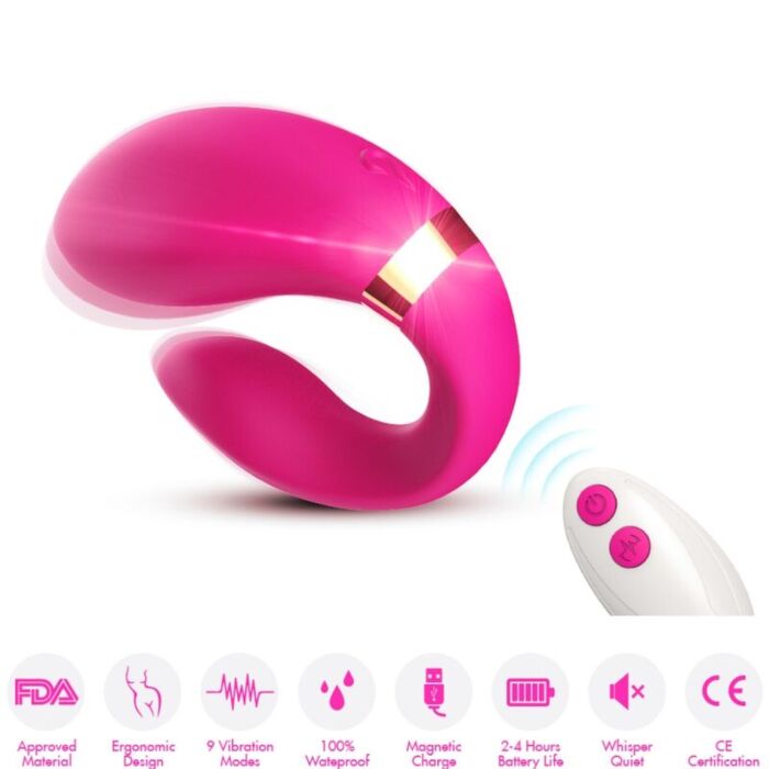Couples Vibrator ARMONY Crescent with Remote Control Couples Vibrator ARMONY Crescent with Remote Control