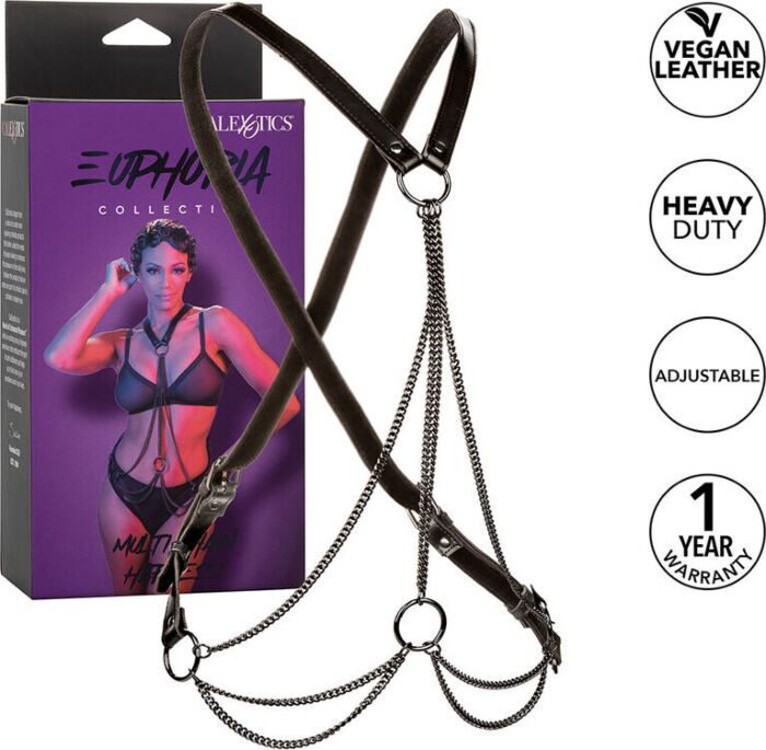 BDSM Harness CalExotics Euphoria Multi Chain