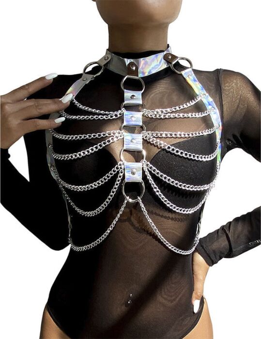 Chest Harness SUBBLIME 953737 with Rings & Chains