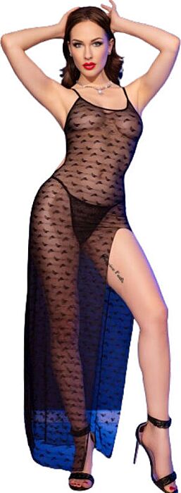 Babydoll Black Chilirose CR 4707 Long & Tanga