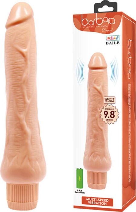 Realistic Vibrator Baile Barbara 25 cm with Adjustable Speeds