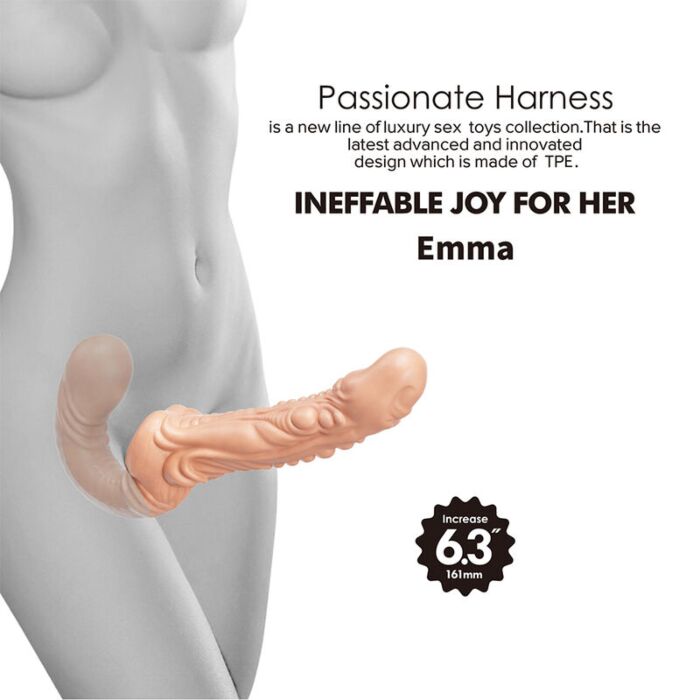 Double Penetration Strap-On Baile Emma Textured Design Double Penetration Strap-On Baile Emma Textured Design