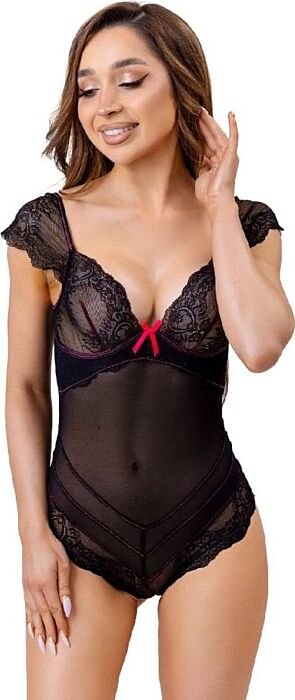 Body Livco Corsetti Evelyn Lace Detail Black L/XL