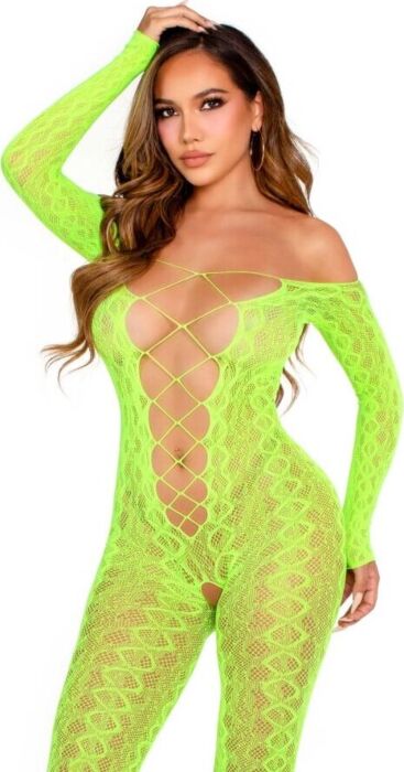 Bodystocking Leg Avenue Exotic Green Snake Design