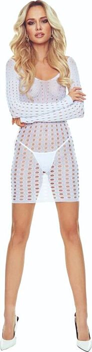 Bodystocking Passion BS110 White | Sexy Lingerie