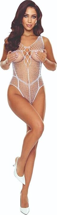 Bodystocking Passion BS114 White Mesh Sensation