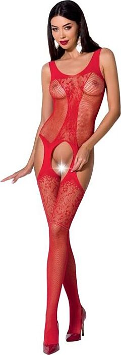 Bodystocking Passion Woman BS072 Red Sexy Design