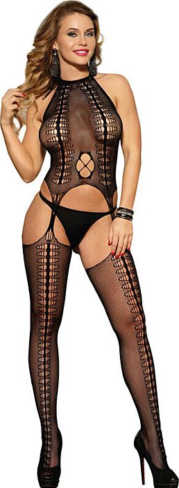 Bodystocking Sublime Subblime Black Halter Design Bodystocking Sublime Subblime Black Halter Design
