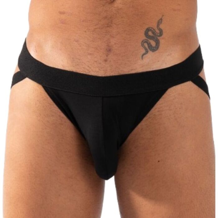 Jockstraps BURN 011 DOUBLE BLACK JOCK XL with Sensual Design Jockstraps BURN 011 DOUBLE BLACK JOCK XL with Sensual Design