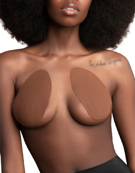 ByeBra Satin Enhances Breasts