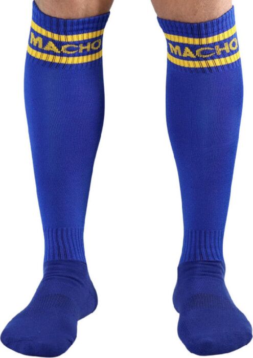 Long Socks Macho Underwear Unique Style Blue