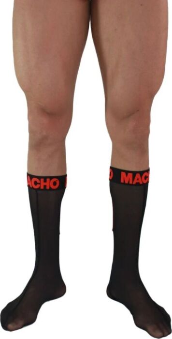 Macho Underwear Socks Black/Red Unique Fit