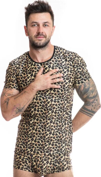 Men's T-Shirt ANAIS MERCURY - Animal Print Elegance Men's T-Shirt ANAIS MERCURY - Animal Print Elegance