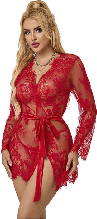 Lingerie Sublime 953782 Red Lace Set L/XL