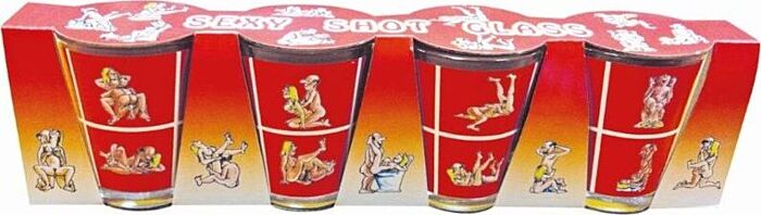 Shot Glass Set Diablo Picante Kamasutra Fun
