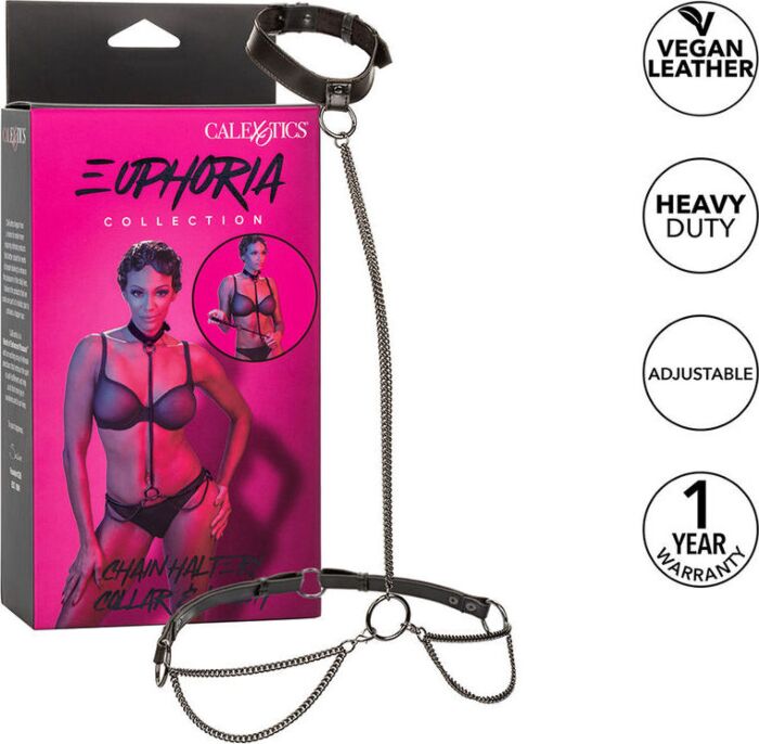 BDSM Collar CalExotics Euphoria Chain Leash BDSM Collar CalExotics Euphoria Chain Leash