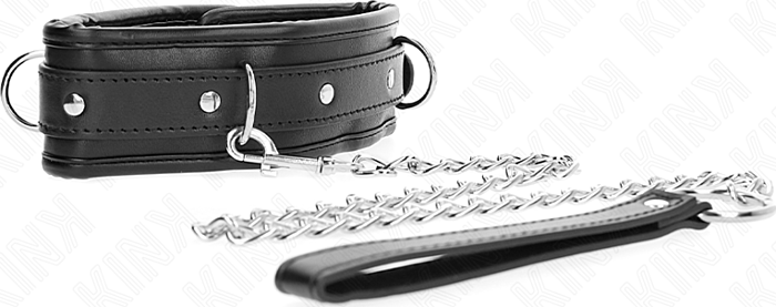 BDSM Collar KINK Adjustable with Leash 65cm BDSM Collar KINK Adjustable with Leash 65cm