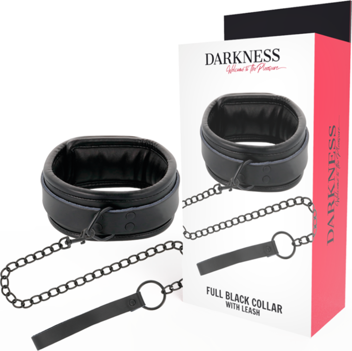 Bondage Collar Darkness with Locking Buckle Bondage Collar Darkness with Locking Buckle