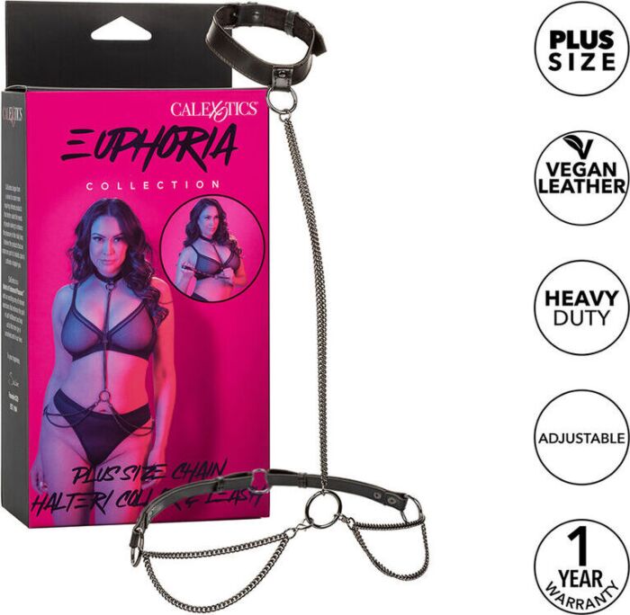 BDSM Collar Calexotics Euphoria Plus Size Chain BDSM Collar Calexotics Euphoria Plus Size Chain