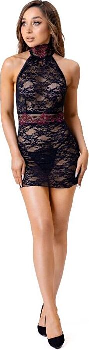 Leisa Lace T-shirt & Thong Set by LIVCO CORSETTI
