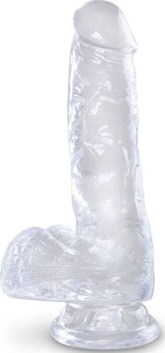 KING COCK Clear Realistic Dildo 13.5cm