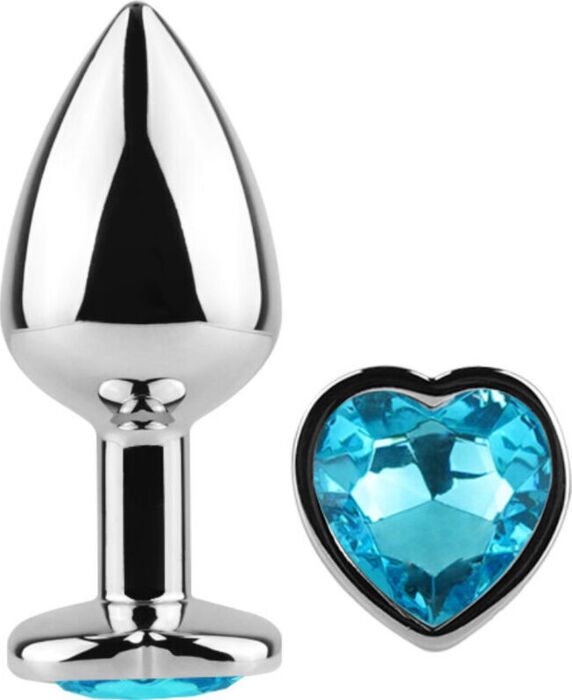 Blue Heart - Metal Anal Plug 7 cm Blue Heart - Metal Anal Plug 7 cm