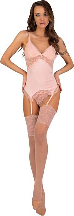 Corset Set Livco Corsetti Persinne Peach - Elegance