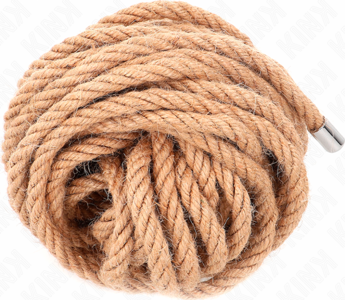 KINK Hemp Rope 10m with Metal Head - Ultimate Bondage KINK Hemp Rope 10m with Metal Head - Ultimate Bondage