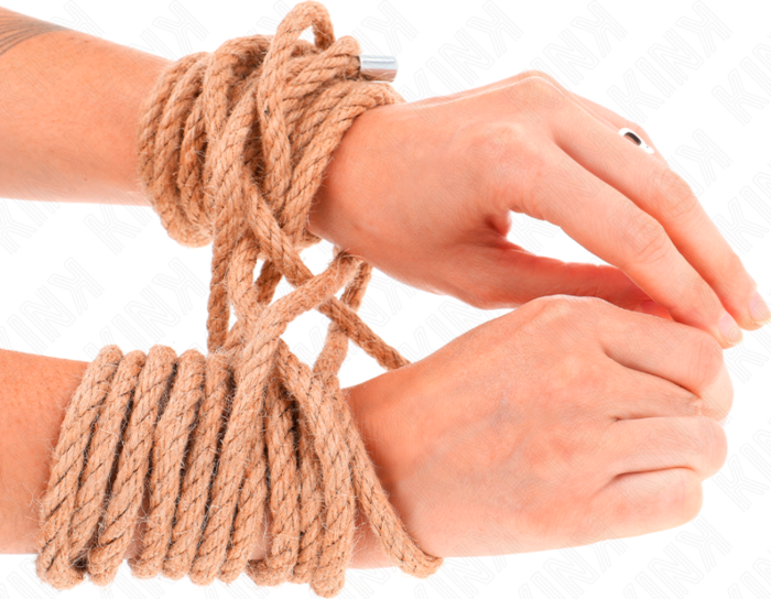 KINK Hemp Rope 20m with Metal Head - BDSM Essential